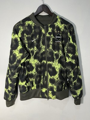 RARE Nike x F.C. Real Bristol Khaki Reversible Jacket Men s Small