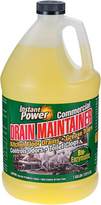 Instant Power Commercial Drain Maintainer - Liquid Enzyme Clog 1 Gallon 
