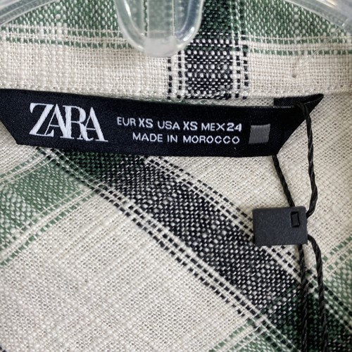 Giacca shacket Zara oversize plaid beige nero bianco XS S M nuova con etichetta con bottoni - Foto 5 di 12