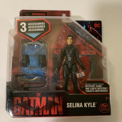 2022 Spin Master DC The Batman Selina Kyle 4'' Action Figure Mystery Card NIB