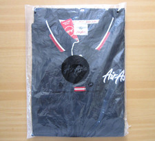 Polo merchandise originale ufficiale AIR ASIA XL manica corta nera ricamo