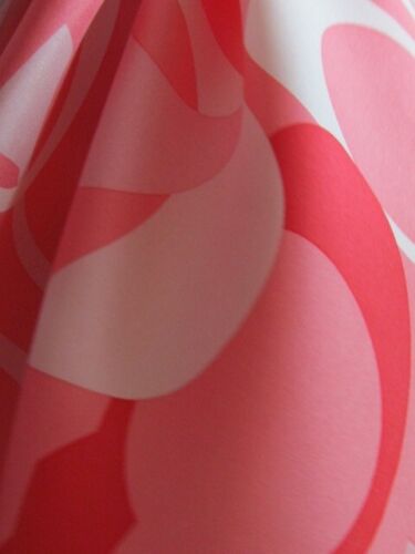 21" Sq New Coach Silk Twill Scarf Logo Abstract Pink Red - Picture 6 of 7