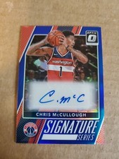 2017 Donruss Optic Signature Series Blue Prizm /25 Chris McCullough Auto Wizards