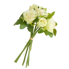 Poly Silk Open Light Green Rose Bundle