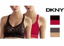 DKNY Intimates Women's Signature Lace Bralette, 2 Pack