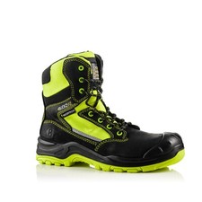 Buckler Safety Work Boots - Waterproof - Hi Vis - BUCKZVIZ High Leg - Side Zip