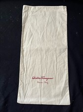Salvatore Ferragamo Storage Drawstring Dust Bag Cover Storage Beige 17" x 8.2"