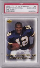 1999 COLLECTOR'S EDGE SUPREME PSA SERIES NO. 4 DAUNTE CULPEPPER PSA 10 GEM MINT