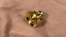 Solid Brass Small Knob Pull Vintage / Antique Furniture Replacement Hardware