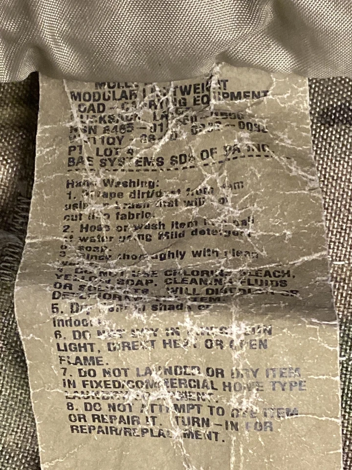 US Army Molle II Modular Lightweight Load Carrying Equipment Rucksack Multicam - Bild 2 von 4