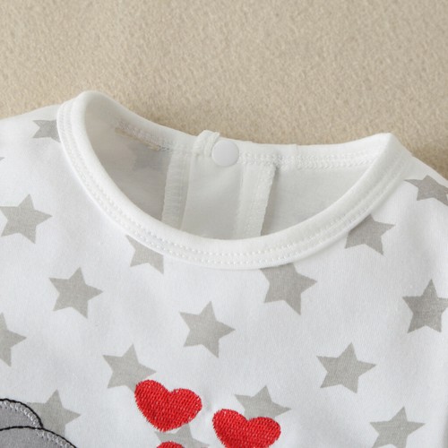 Kleinkind Baby Junge Mädchen Langarm Cartoon Druck Strampler Overall Kleidung Outfits · - Bild 4 von 13