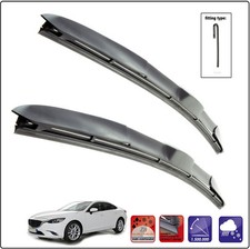 "Adatto a Mazda 6 III 2012-2018 Set di 2 tergicristalli Hybrid Aero HY-035 24"18"