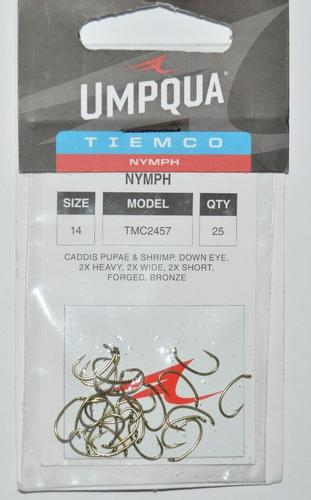 Tiemco TMC 5262 Fly Tying Hooks - Size 10 Nymph & Streamer Hooks (25 Pack)