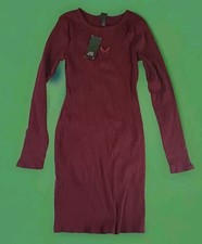 Women's Long Sleeve Bodycon Dress - Wild Fable Red Embroidered M P23