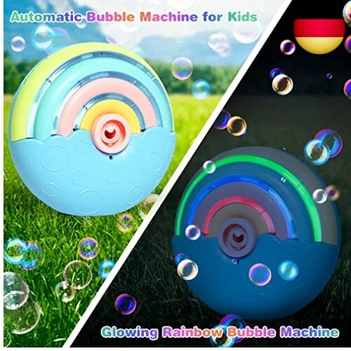 Panacare Automatische Seifenblasenmaschine, Tragbares Regenbogen Blasenmaschine - Bild 5 von 7