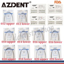 AZDENT Dental Orthodontic Bracket Braces Mini Roth/MBT 022 Hooks 345/Arch Wires