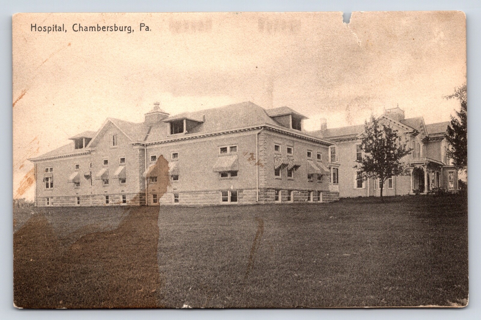 The Hospital in Chambersburg, Pennsylvania Franklin County Divided
