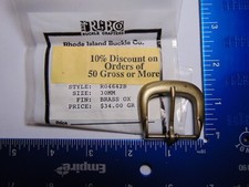 Vintage Rhode Island Buckle Co Brass OX Finish R04642B