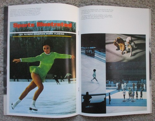 Folleto de recuerdo vintage de campeona olímpica de patinaje sobre hielo PEGGY FLEMING de los años 70 - Imagen 3 de 7