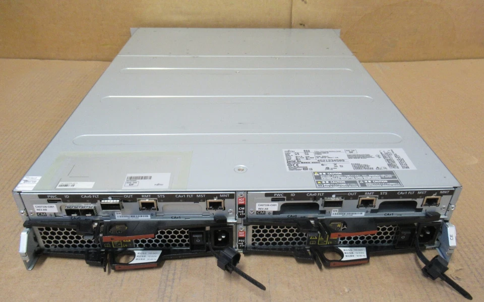Fujitsu ETERNUS CS800 S4 Base Shelf 2x 8GB Controller 12 x 3.5" SAS Bay 2x PSU - Image 2 of 3