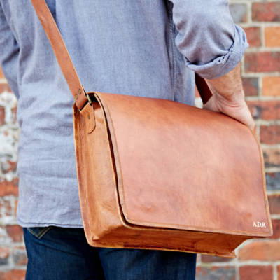Hochwertig Vintage Leder Herren Messenger Laptop Tasche Umhängetasche Reise