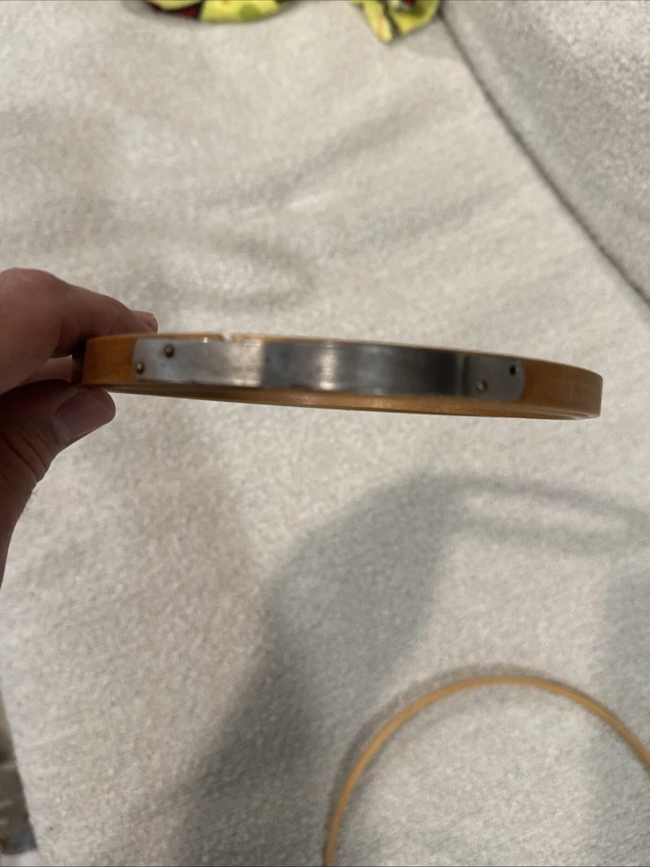 Vintage 6" PRINCESS 10” Western Germany Wood Round Embroidery Hoop Lot EXCELLENT - Image 3 of 4