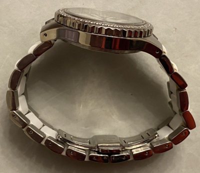 HILDAGO Watch, Ceramic-Stainless Steel-Diamonique CZ Bezel  display picture 1