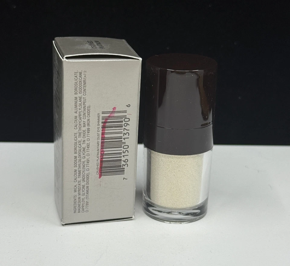 Brillo de ojos Laura Mercier Fairy Dust 2 g/0,07 oz #platino triturado nuevo en caja Foto 4 de 4