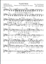 Vaathil Melle Malayalam "Neram" Sheet music in Standard notation 2 pages