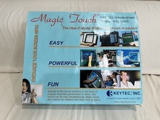 Vintage MAGIC TOUCH Computer Monitor Screen Adapter by KEYTEC, 13-15" CRT, LCD
