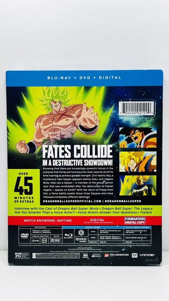 Dragon Ball Super: Broly (Blu-ray, 2018) BRAND NEW! FACTORY SEALED! | eBay