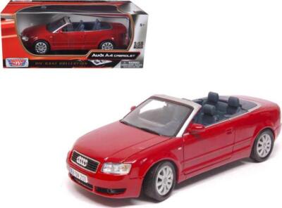 AUDI A4 Red Convertible 1/18 Diecast Model Car by MOTORMAX 73148R