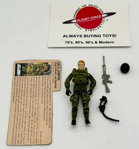 1984 Ripcord w/ File Card Complete GI Joe Figure