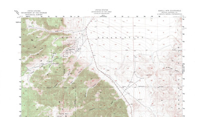 Powell Mtn. Quadrangle Nevada 1955 Topo Map USGS 1:62500 Topographic