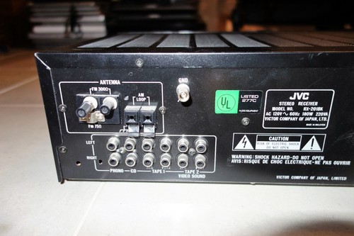 JVC RX-201BK Digital Synthesized Tuner Stereo Receiver - Picture 6 of 7