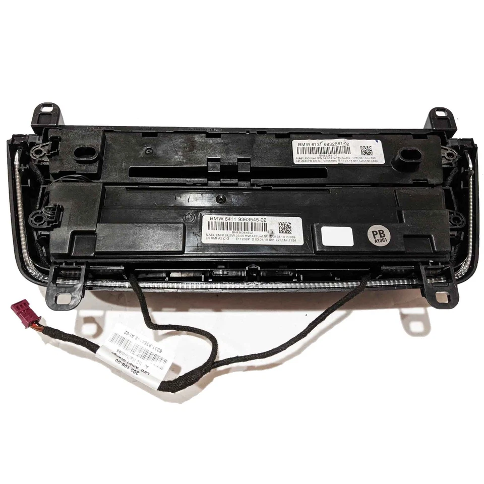 Interruptor de controle de temperatura e rádio aquecedor HVAC fabricante de equipamento original BMW 428i 430i 435i 440i - Imagem 3 de 3