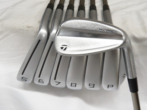 Used RH TaylorMade P-790 Iron Set 5-AW Recoil ESX F2 Senior Flex Graphite P790