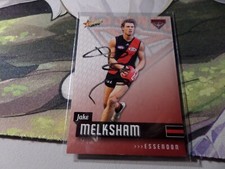 ✺Hand Signed✺AFL 2014 Select Essendon Bombers - Jake Melksham Card No.60 C2