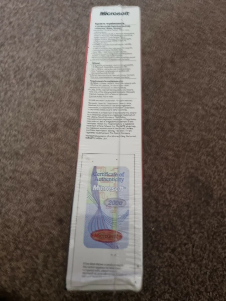 Microsoft Flight Simulator 2000 Professional Edition Big Box Brand New Sealed - Image 4 of 4