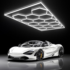 Hexagon Garage Light - Hexagon Led Lights, High Brightness 672W 86400LM 6500K Su