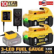 Battery or Charger For DeWalt 20V 20 Volt Max Lithium Ion DCB201 DCB203 DCB206-2