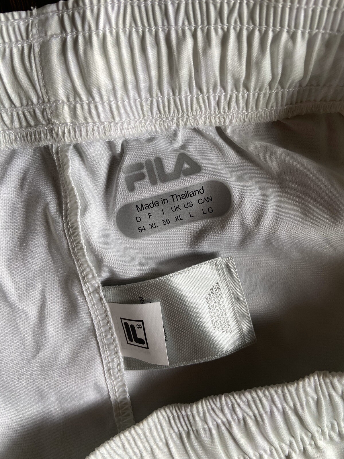 Fila Men's Fundamentals Brushstroke Short White Print Size Large RRP $45