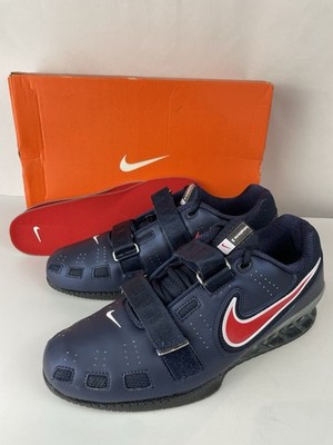 Nike Romaleos 2 Obsidian Blue Red Weightlifting Shoes 476927-460 Mens Size 12