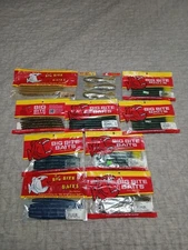 Bundle Lot of 10 Big Bite Baits Soft Plastic Freshwater Bass Fishing Lures