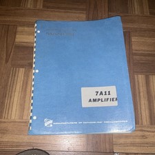 Tektronix 7A11 Amplifier Instruction Manual Original Vintage Tektronix