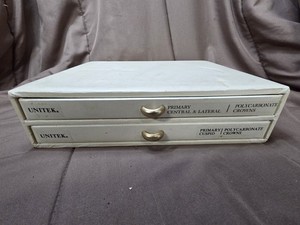 Vintage Unitex Dental Case With Caps Inside Dentist Teeth Cases