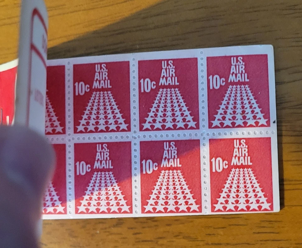 Vintage US Stamp #BKC20 Airmail Complete Booklet - 5 Panes Of #C72b MNH OG - Image 3 of 3