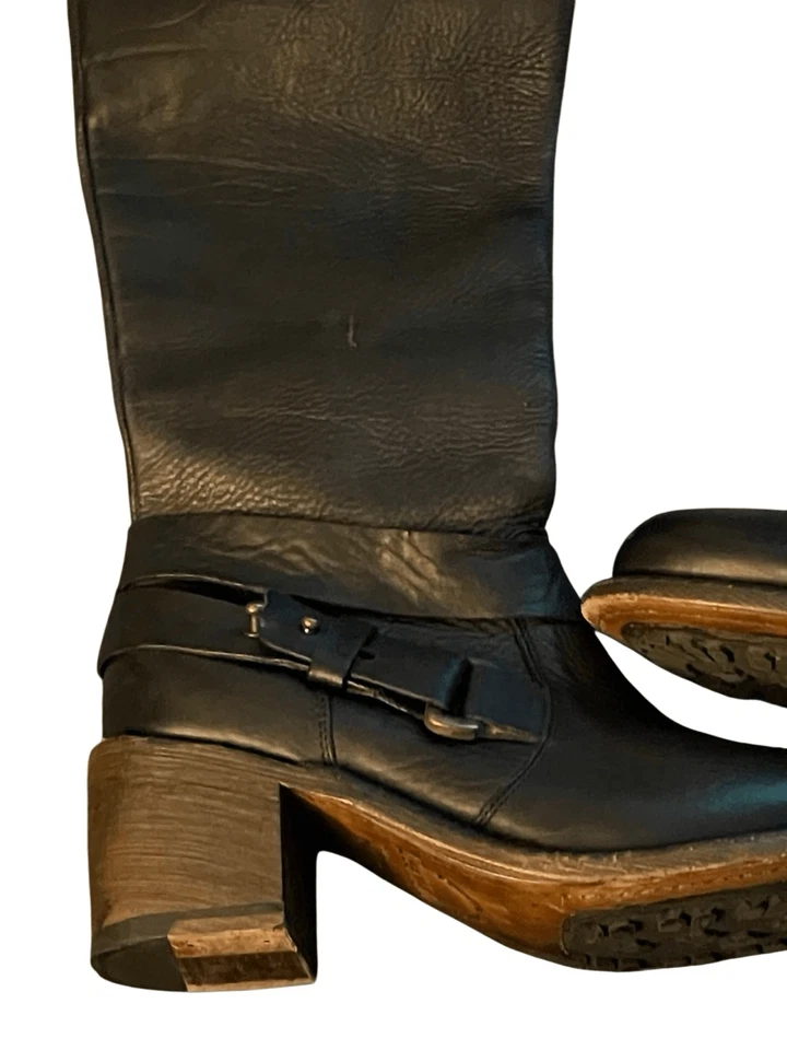 BOTAS MOTO GEE WAWA CUERO MUJER TALLA 7 NEGRAS Foto 3 de 4