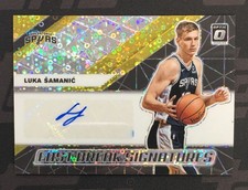 Luka Samanic 2019-20 Panini Donruss Optic Fast Break Signatures Gold /10 SPURS