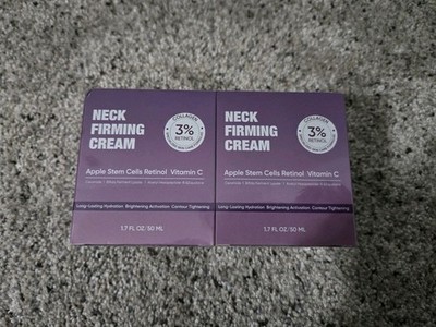 Neck Firming Cream Apple Stem Cells Vitamin C 2 - 1.7 Oz/50 mL Jars Unopened NIB